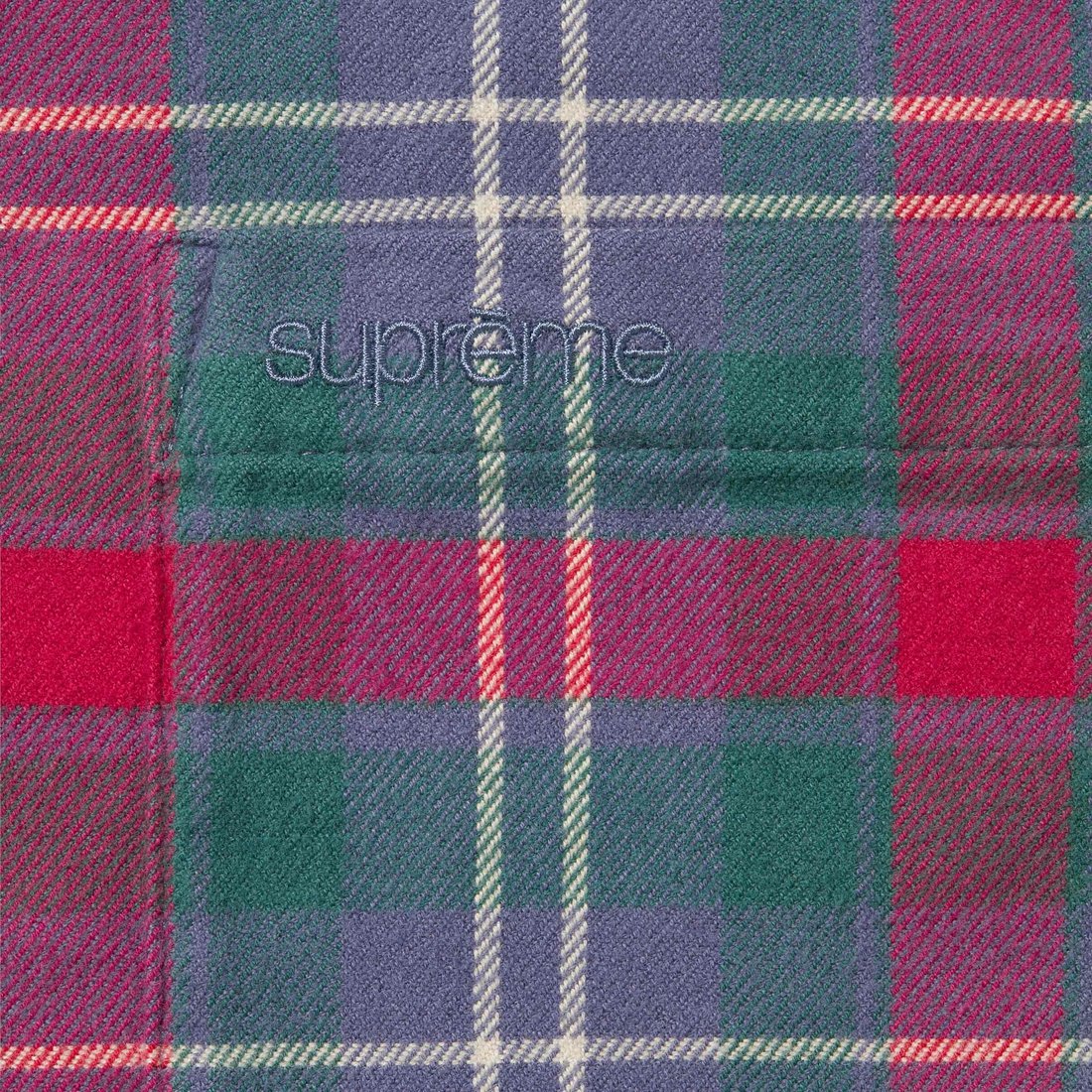 Details on Plaid Flannel Shirt Slate from spring summer
                                                    2024 (Price is $138)