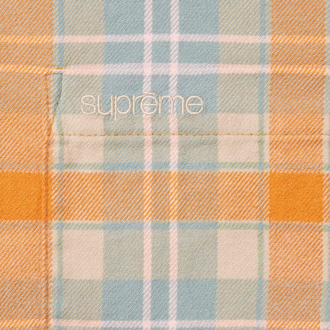Details on Plaid Flannel Shirt Tan from spring summer
                                                    2024 (Price is $138)