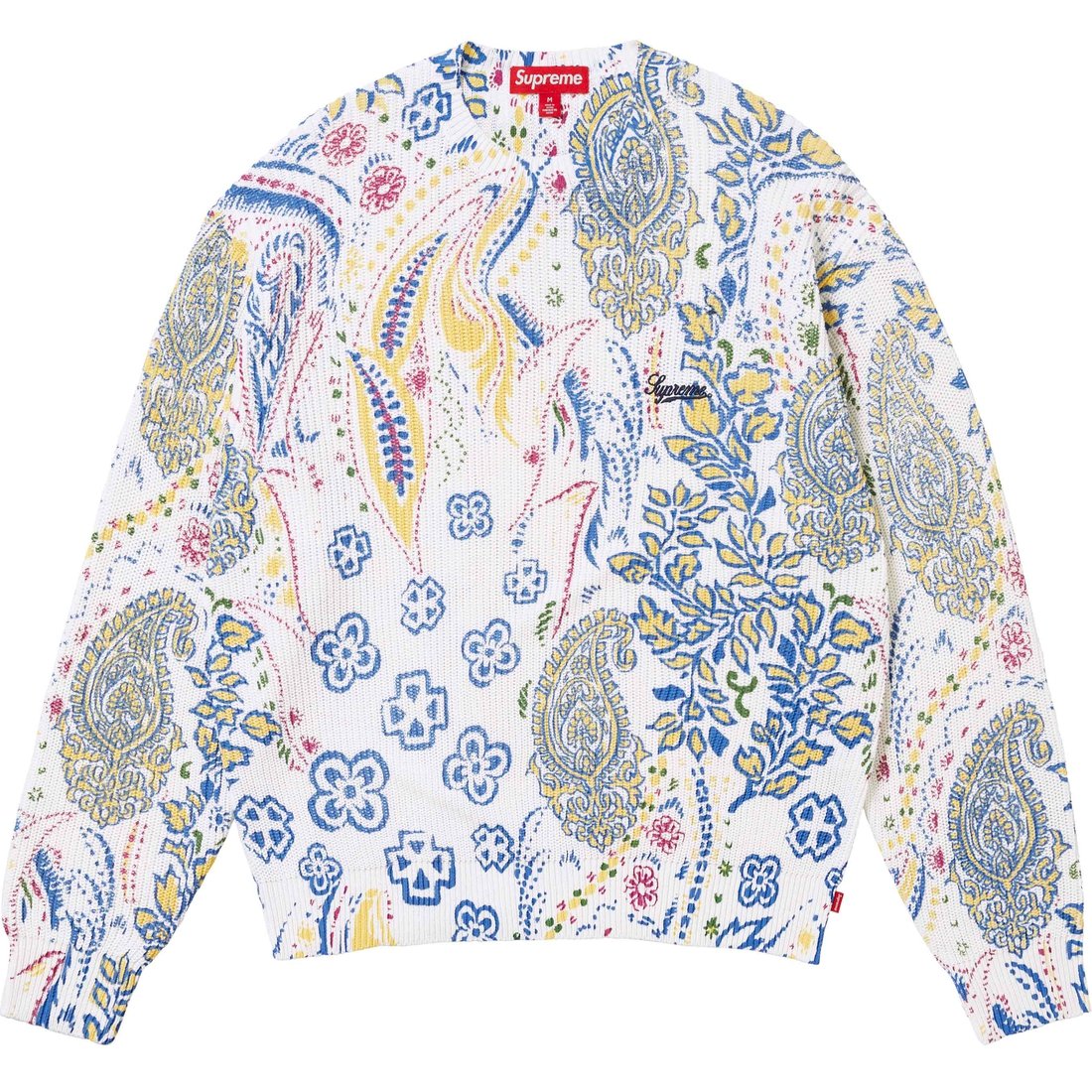 Details on Printed Paisley Sweater White from spring summer
                                                    2024 (Price is $138)