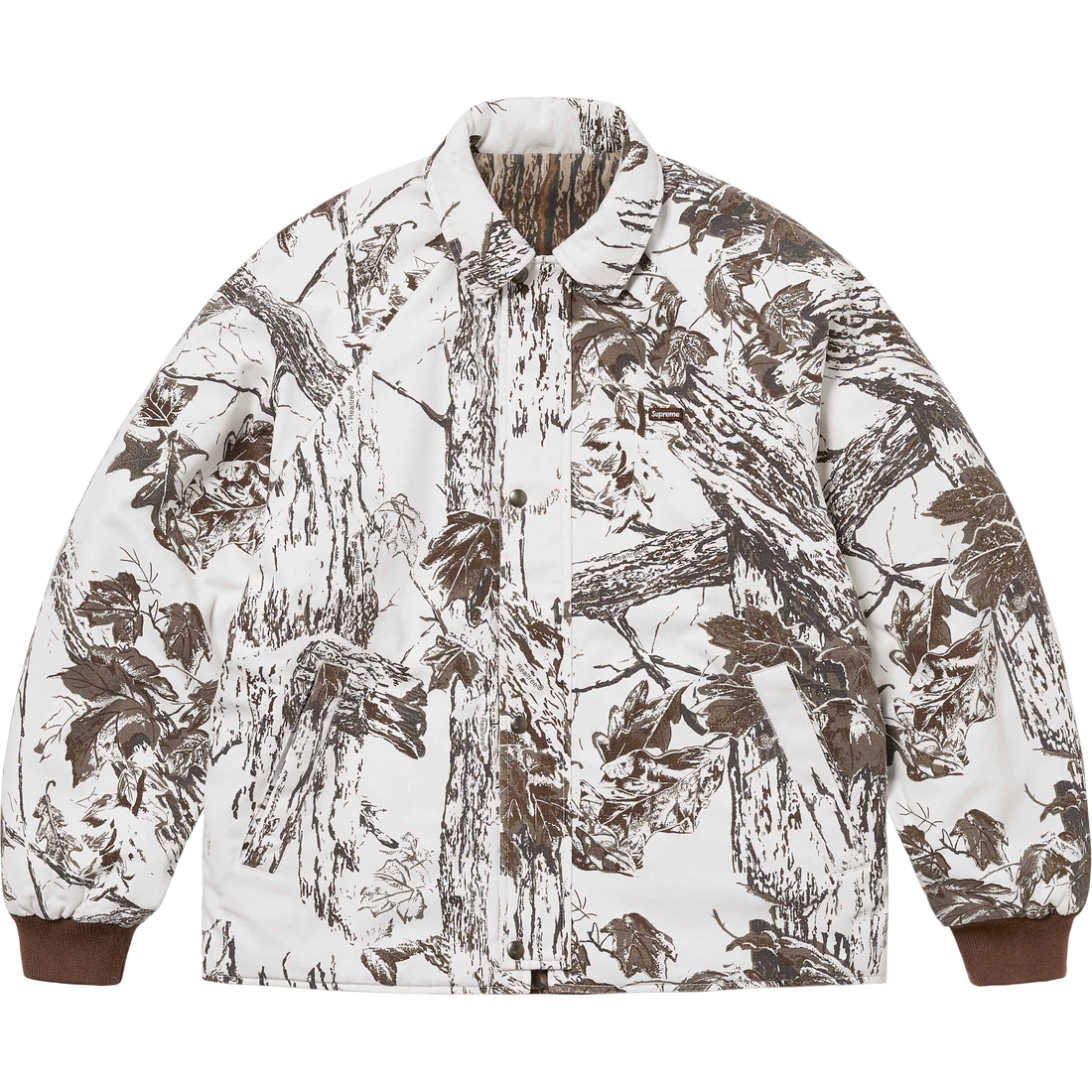 Details on RealTree Reversible Quilted Work Jacket Snow Camo from spring summer
                                                    2024 (Price is $248)