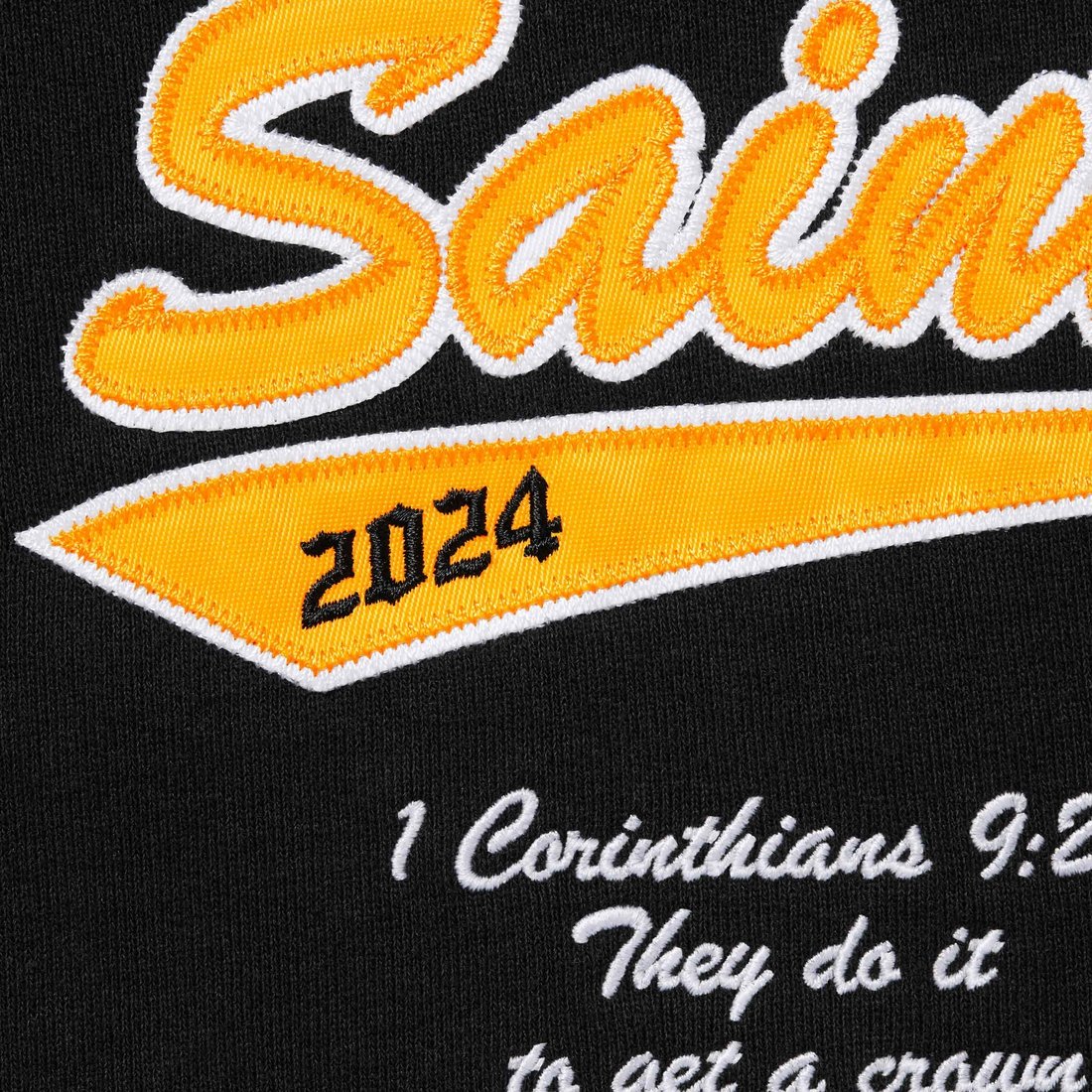 Details on Salvation Zip Up Hooded Sweatshirt Black from spring summer
                                                    2024 (Price is $178)