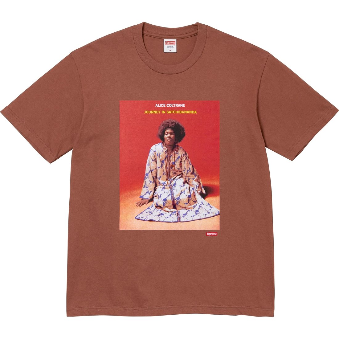 Details on Satchidananda Tee Brown from spring summer
                                                    2024 (Price is $48)