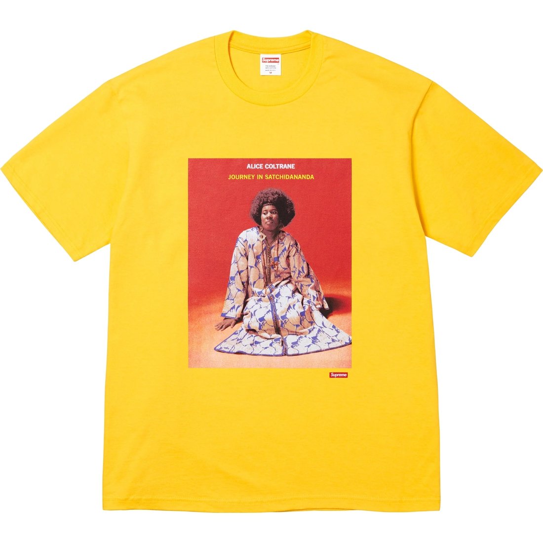 Details on Satchidananda Tee Yellow from spring summer
                                                    2024 (Price is $48)