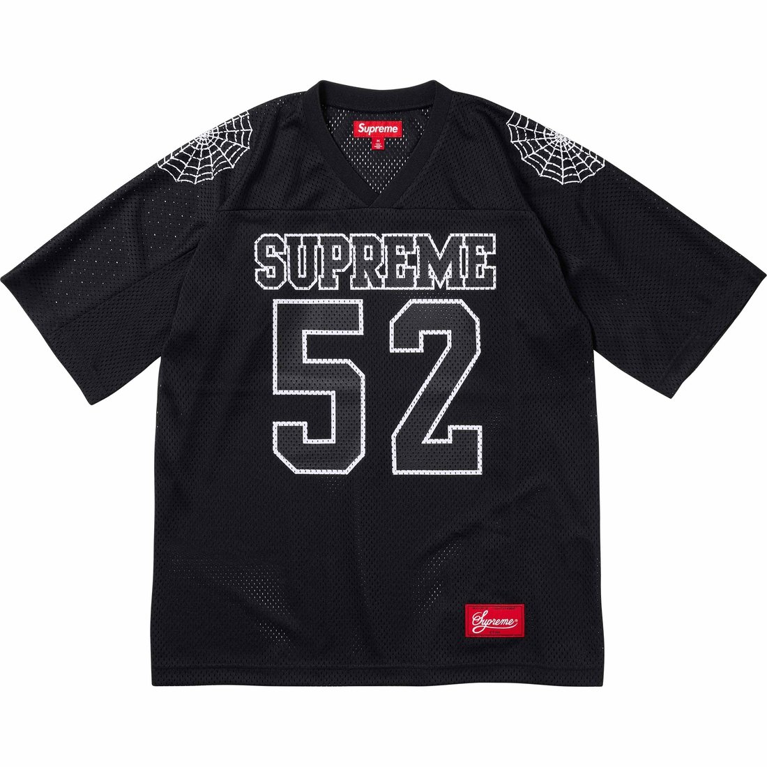 Details on Spiderweb Football Jersey Black from spring summer
                                                    2024 (Price is $110)