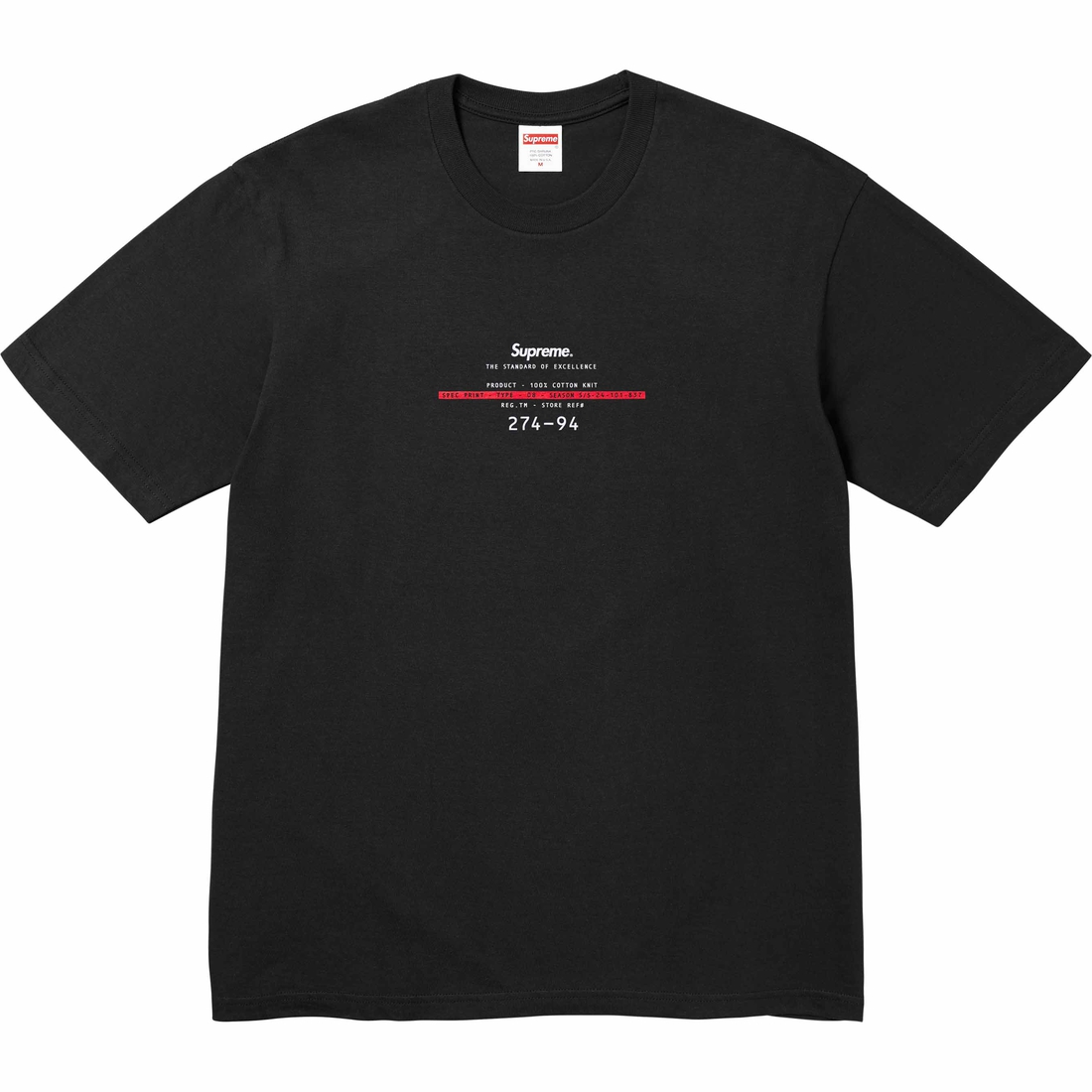 Details on Standard Tee Black from spring summer
                                                    2024 (Price is $40)