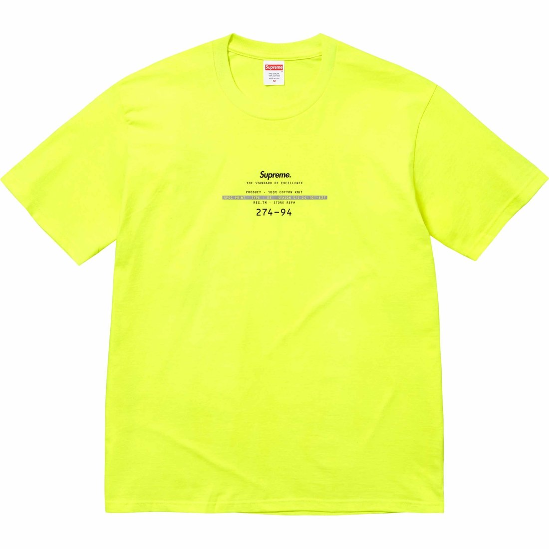 Details on Standard Tee Yellow from spring summer
                                                    2024 (Price is $40)
