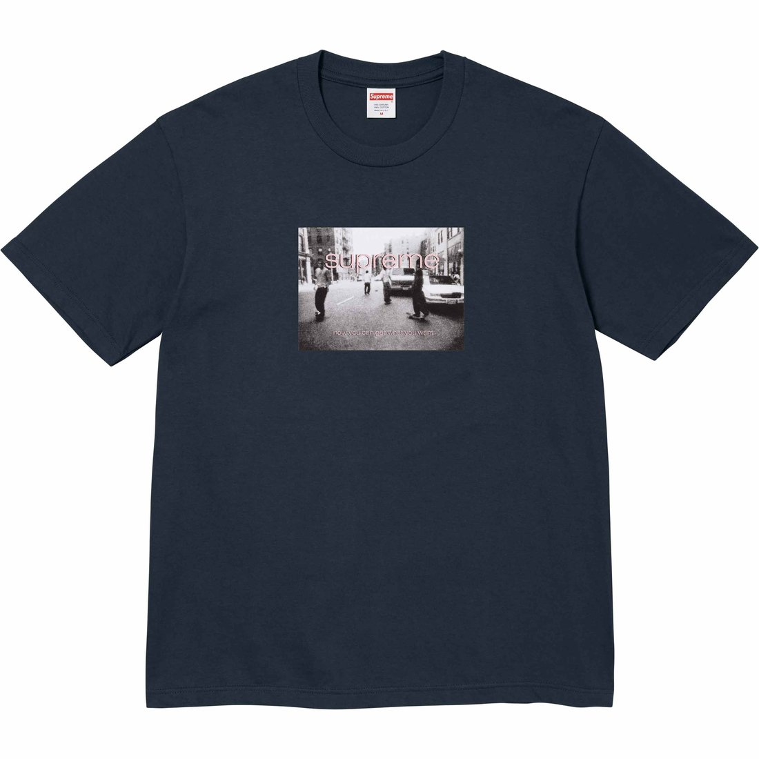 Details on Supreme Crew 96 Tee Navy from spring summer
                                                    2024 (Price is $40)