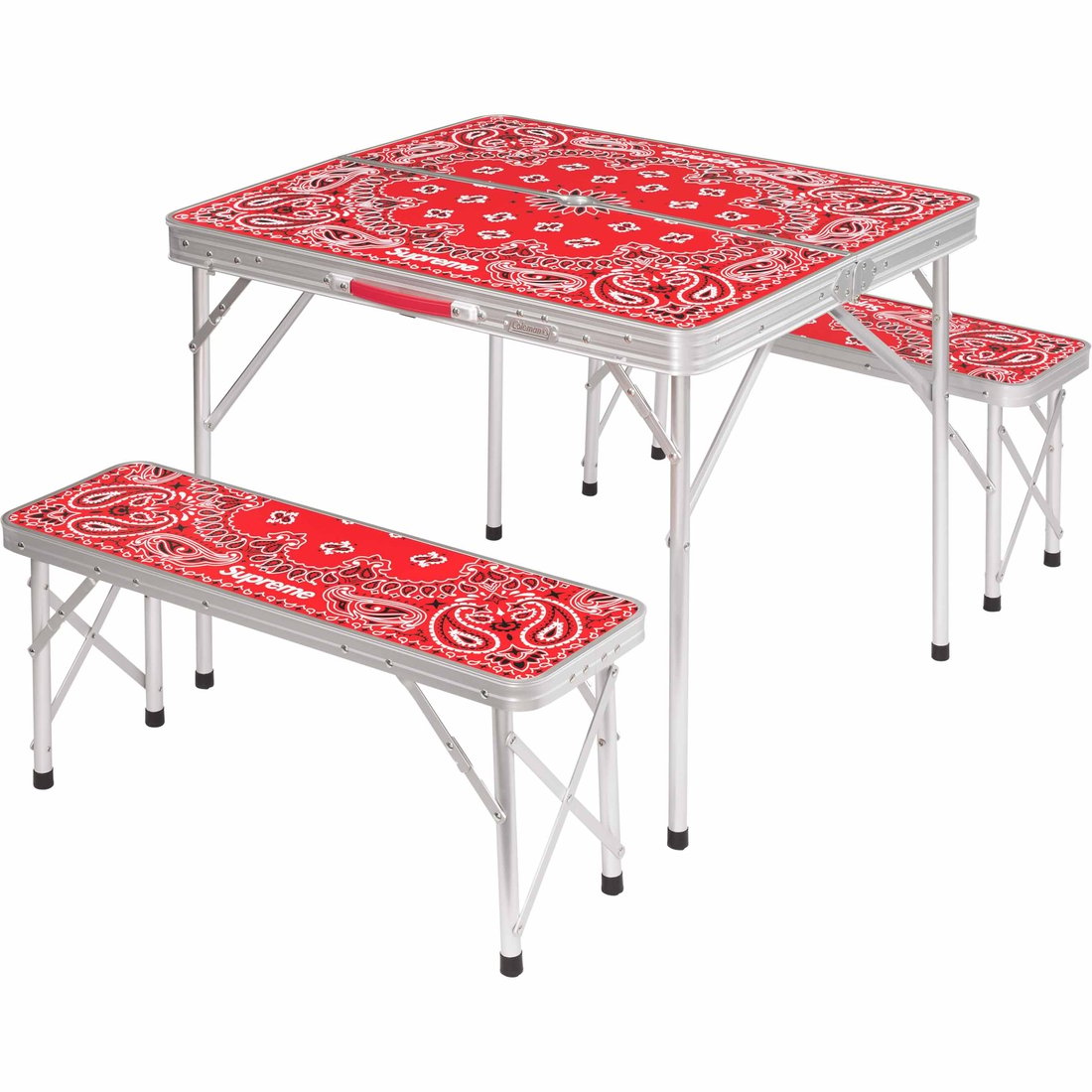 Details on Supreme Coleman Folding Table Set Red from spring summer
                                                    2024 (Price is $298)