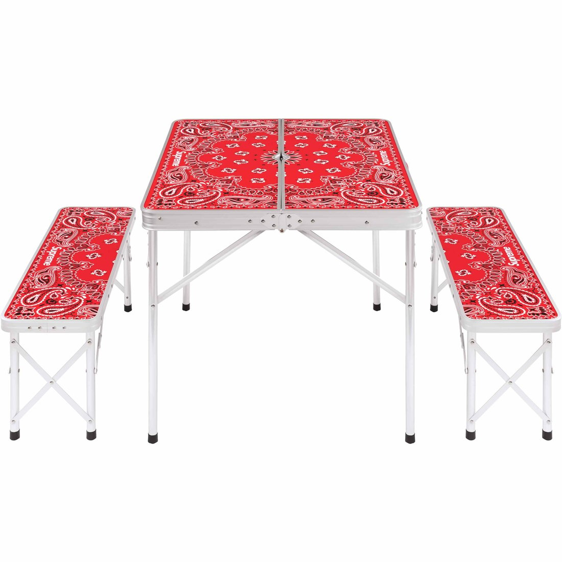 Details on Supreme Coleman Folding Table Set Red from spring summer
                                                    2024 (Price is $298)