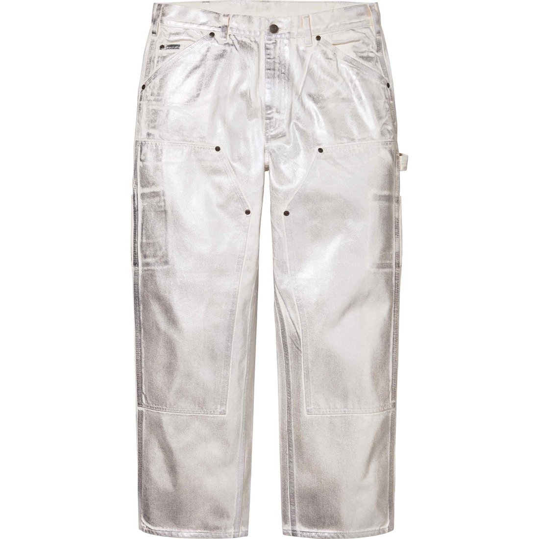 Details on Supreme MM6 Maison Margiela Foil Double Knee Painter Pant Natural from spring summer
                                                    2024 (Price is $268)