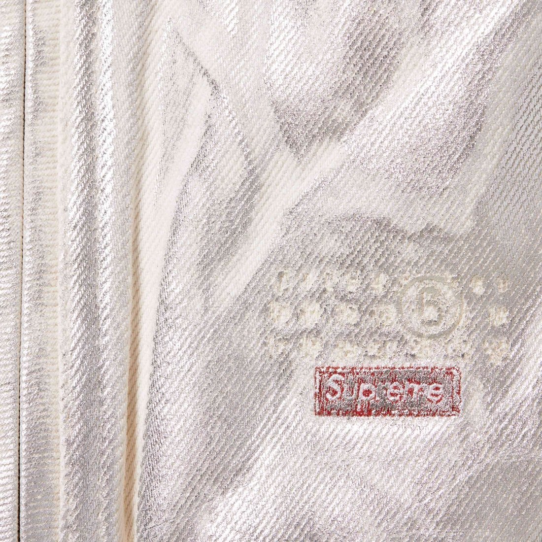 Details on Supreme MM6 Maison Margiela Foil Hooded Work Jacket Natural from spring summer
                                                    2024 (Price is $498)