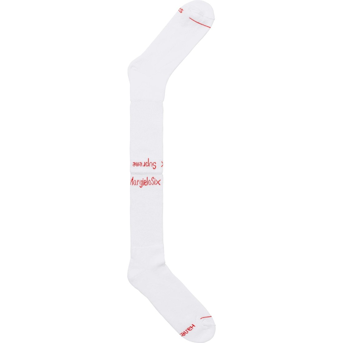 Details on Supreme MM6 Maison Margiela Hanes Crew Socks (1 Pack) White from spring summer
                                                    2024 (Price is $28)