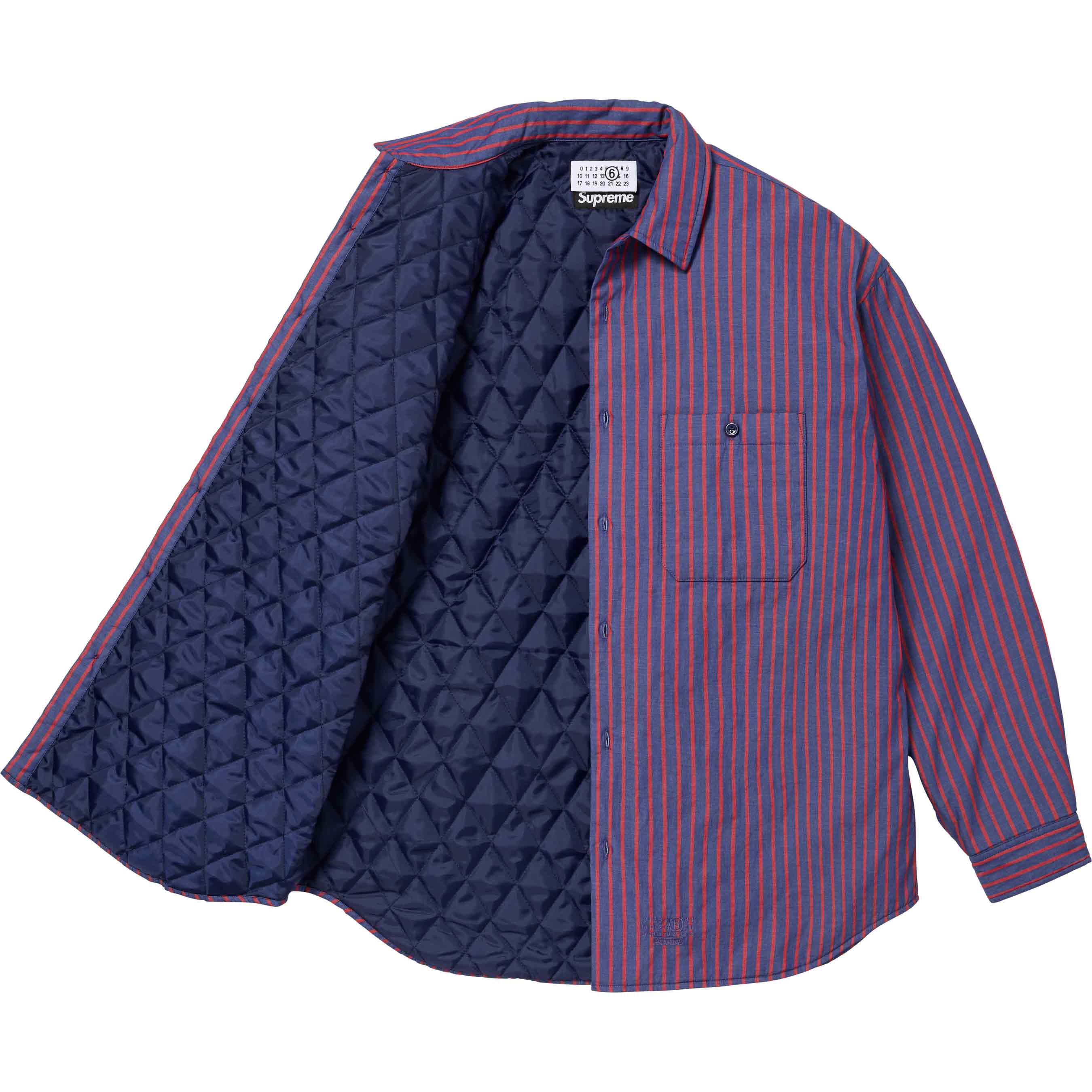 公式サイト Padded MM6 x Supreme トップス Shirt L Purple トップス ...
