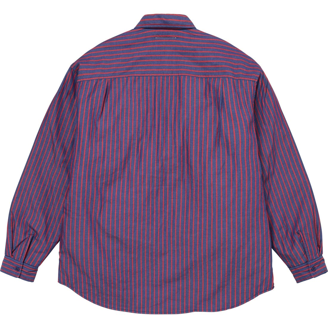 Details on Supreme MM6 Maison Margiela Padded Shirt Stripe from spring summer
                                                    2024 (Price is $168)