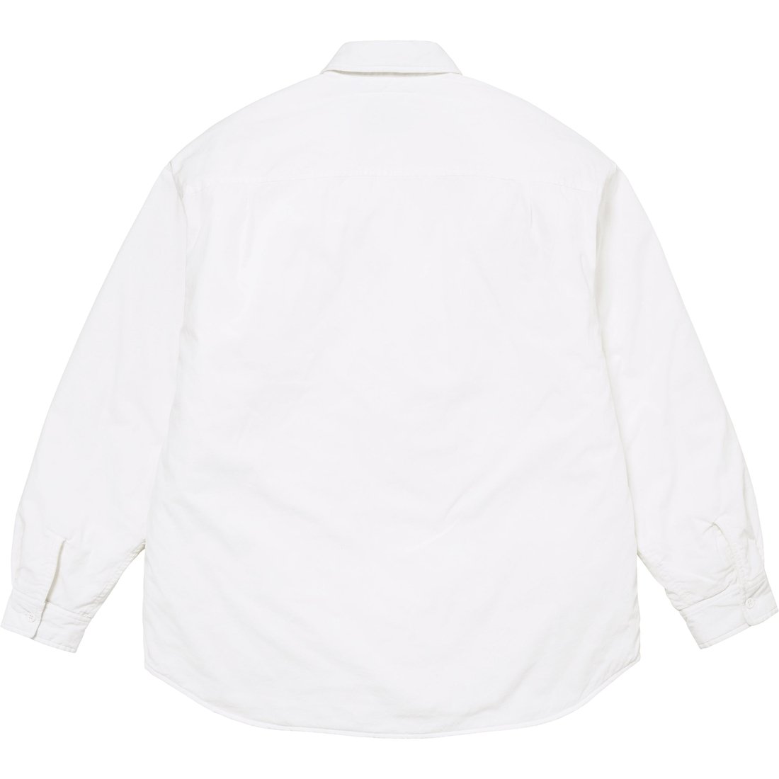 Details on Supreme MM6 Maison Margiela Padded Shirt White from spring summer
                                                    2024 (Price is $168)