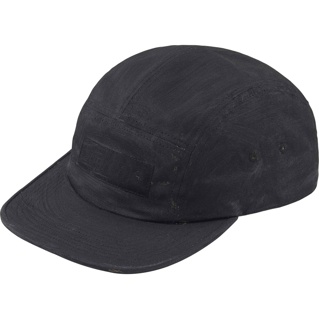 Details on Supreme MM6 Maison Margiela Painted Camp Cap Black from spring summer
                                                    2024 (Price is $88)