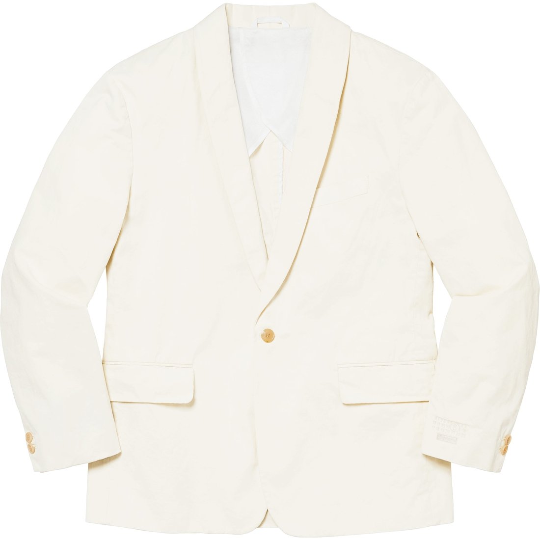 Details on Supreme MM6 Maison Margiela Washed Cotton Suit Cream from spring summer
                                                    2024 (Price is $898)