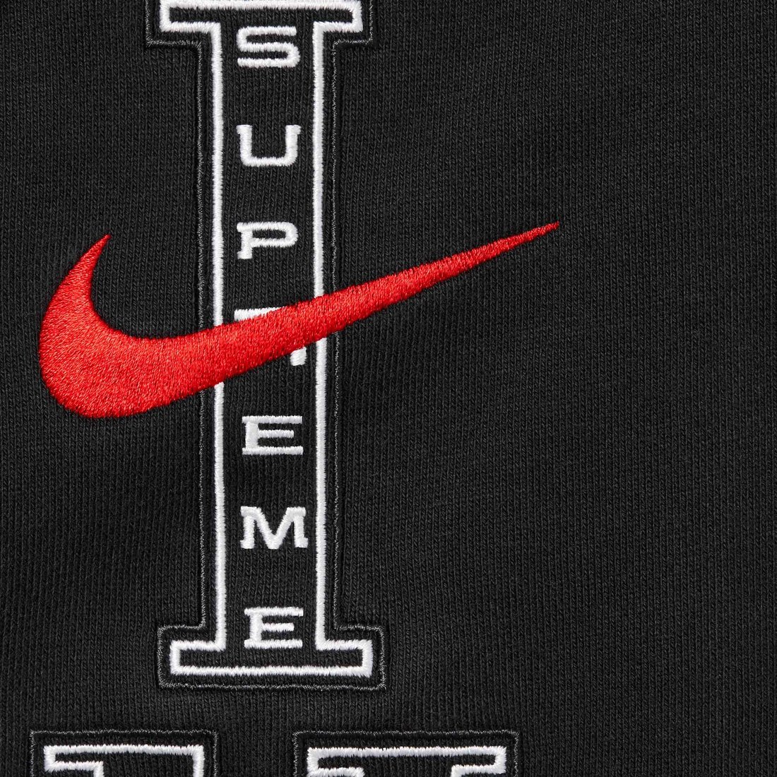 Details on Supreme Nike Hooded Sweatshirt Black from spring summer
                                                    2024 (Price is $148)