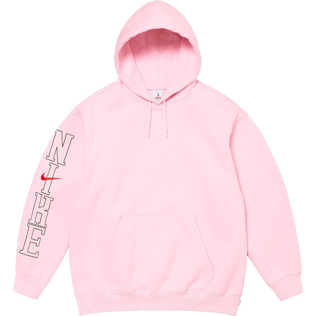Details on Supreme Nike Hooded Sweatshirt Light Pink from spring summer
                                                    2024 (Price is $148)