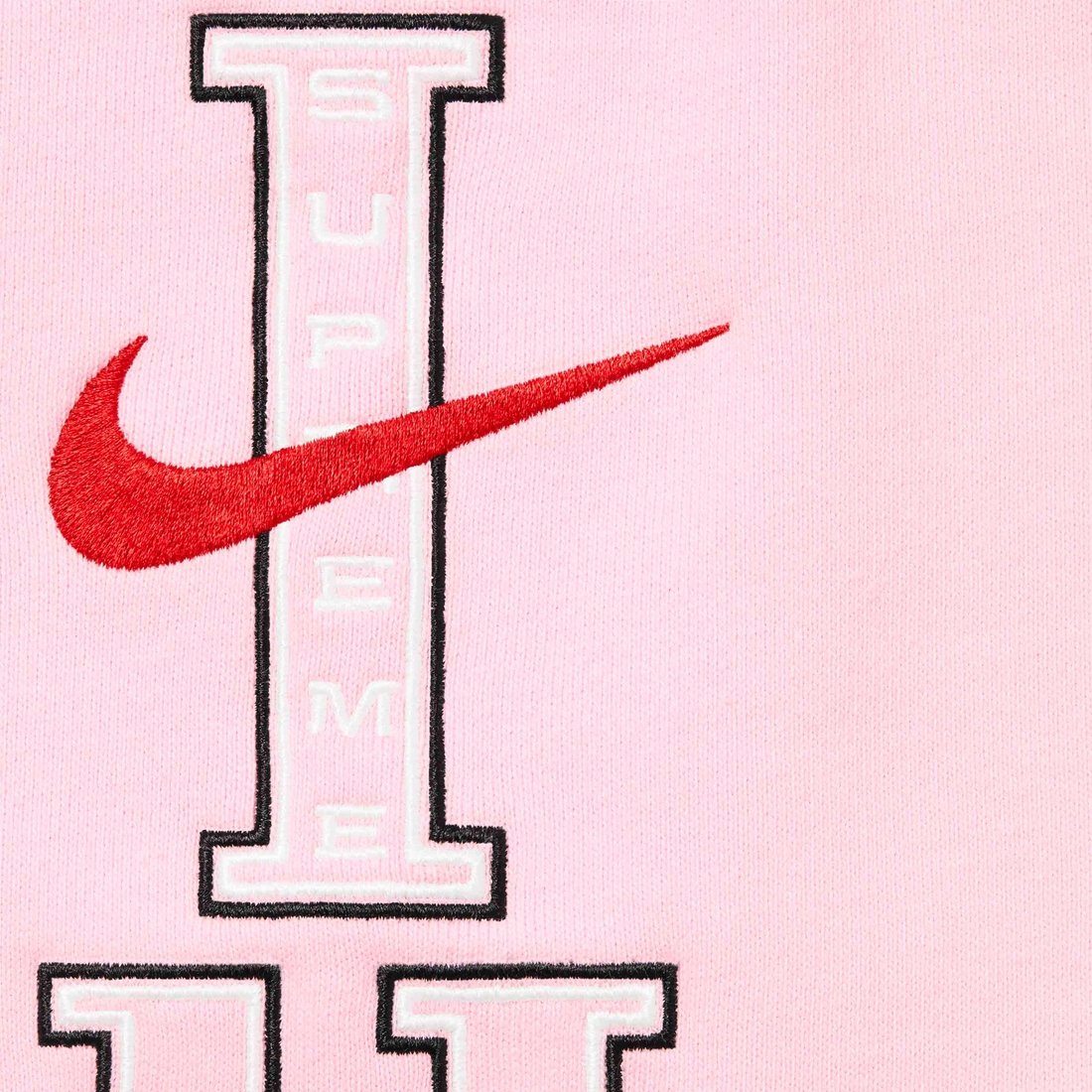 Details on Supreme Nike Hooded Sweatshirt Light Pink from spring summer
                                                    2024 (Price is $148)