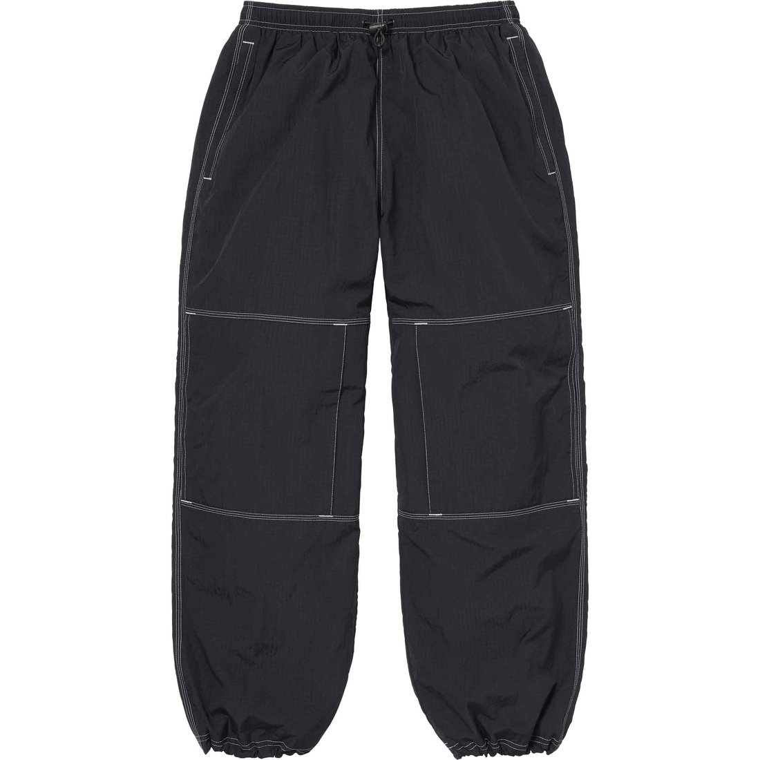 Details on Supreme Nike Ripstop Track Pant Black from spring summer
                                                    2024 (Price is $138)