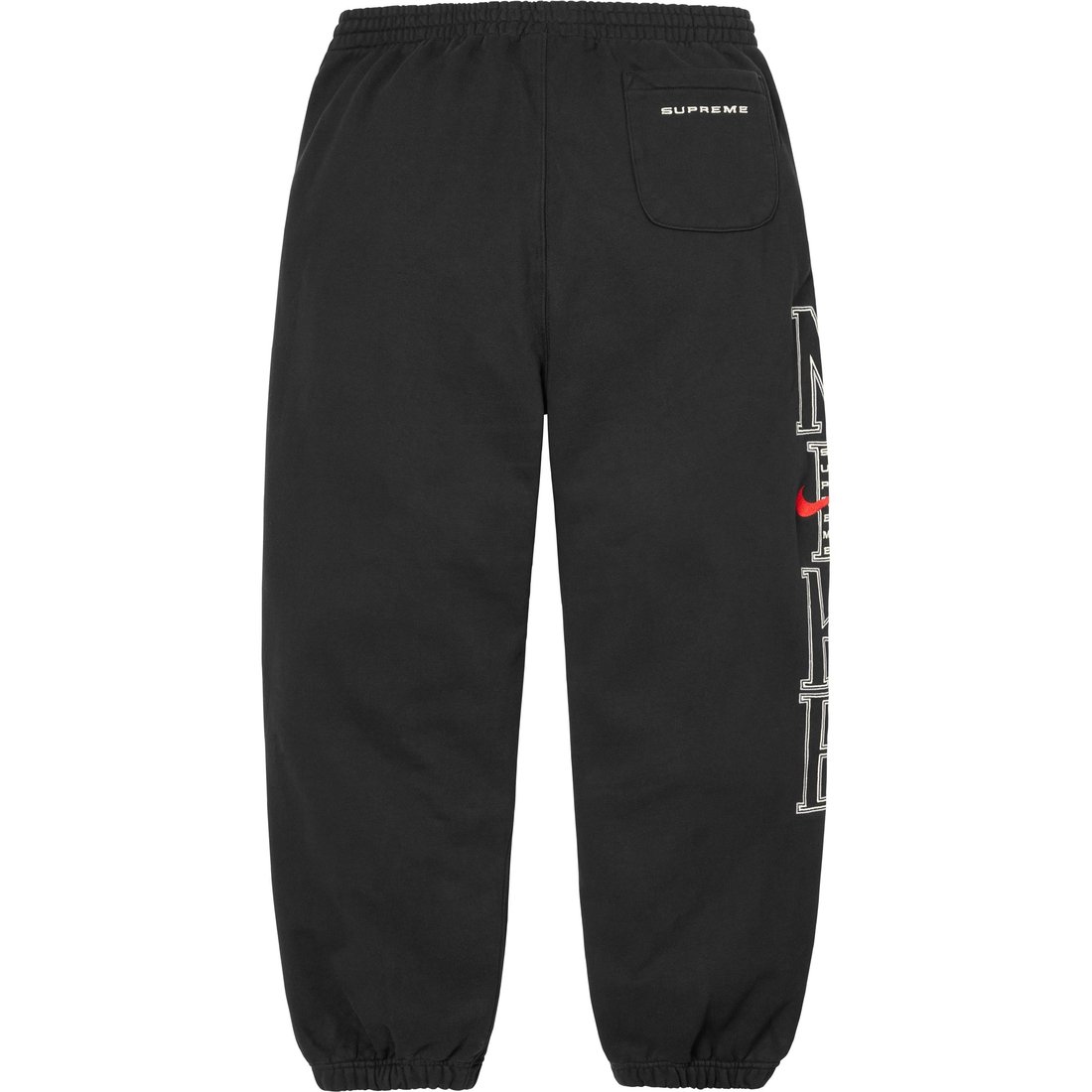 Details on Supreme Nike Sweatpant Black from spring summer
                                                    2024 (Price is $138)