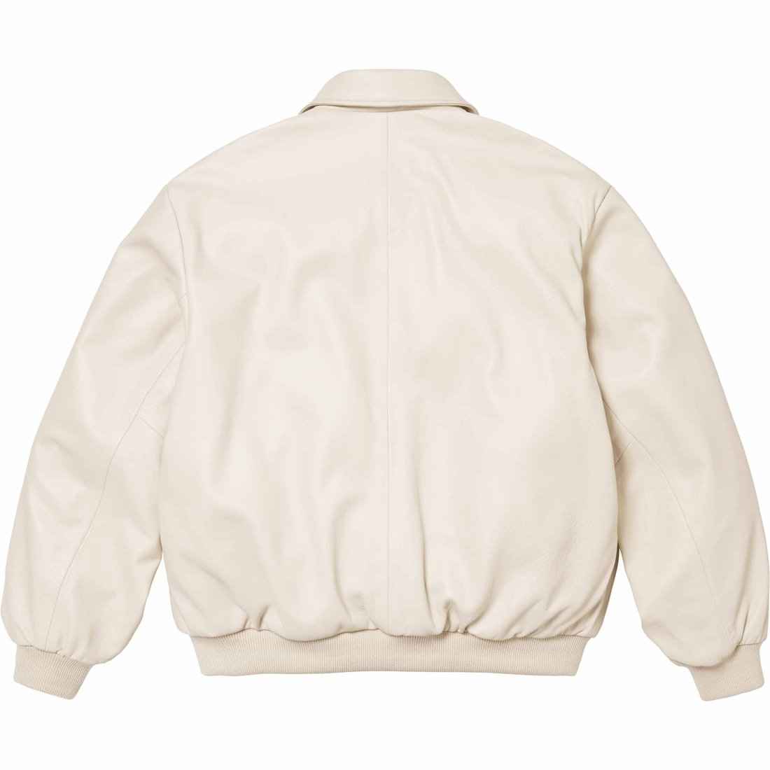 Details on Supreme Schott Hooded Leather Bomber Jacket Stone from spring summer
                                                    2024 (Price is $898)