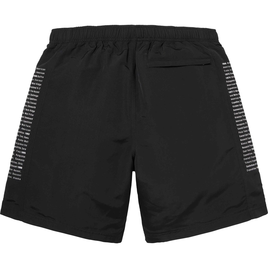 Details on Supreme The North Face Nylon Short Black from spring summer
                                                    2024 (Price is $98)