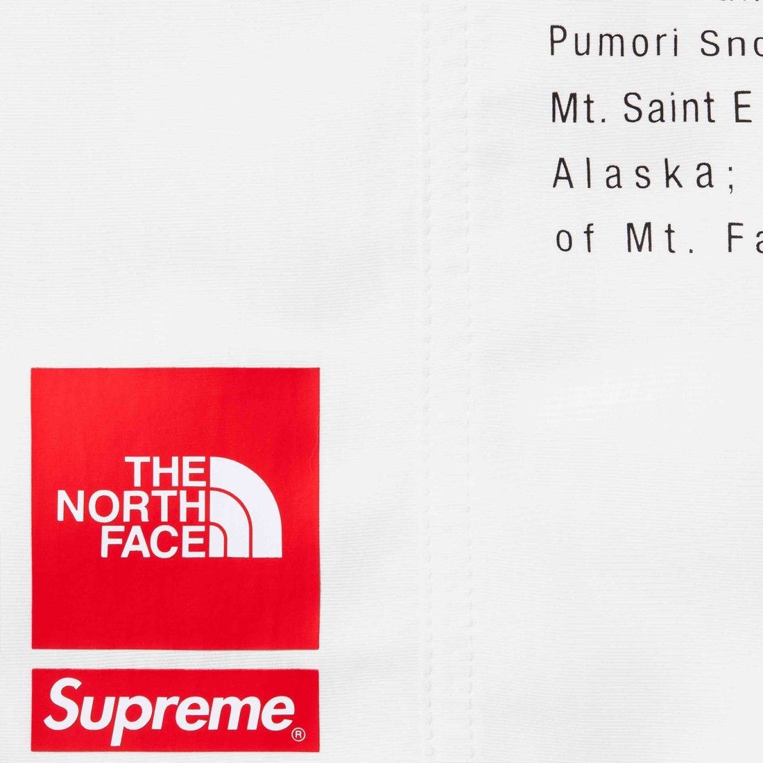 Details on Supreme The North Face Nylon Short White from spring summer
                                                    2024 (Price is $98)