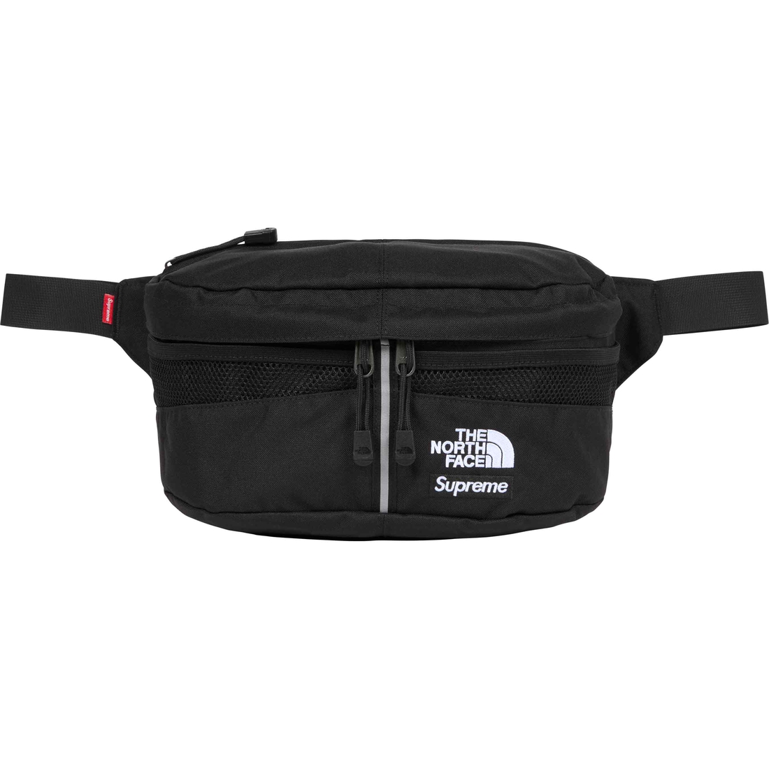 Details on Supreme The North Face Split Waist Bag Black from spring summer
                                                    2024 (Price is $88)