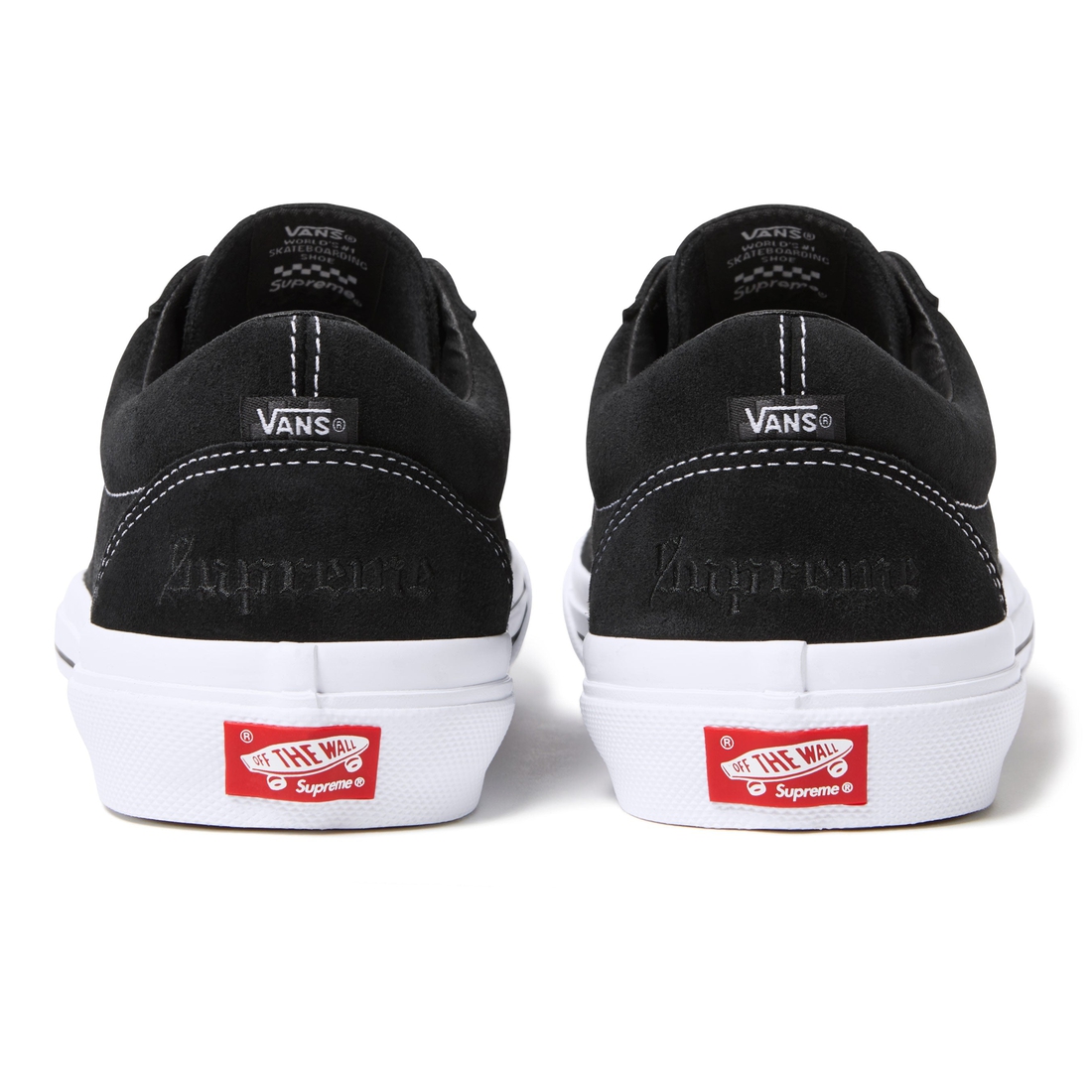 Details on Supreme Vans Sid Black from spring summer
                                                    2024 (Price is $110)