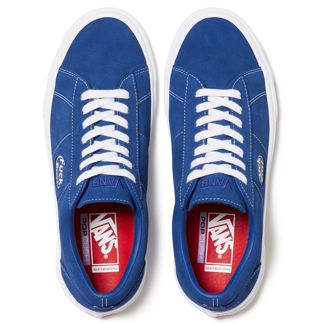 Details on Supreme Vans Sid Blue from spring summer
                                                    2024 (Price is $110)