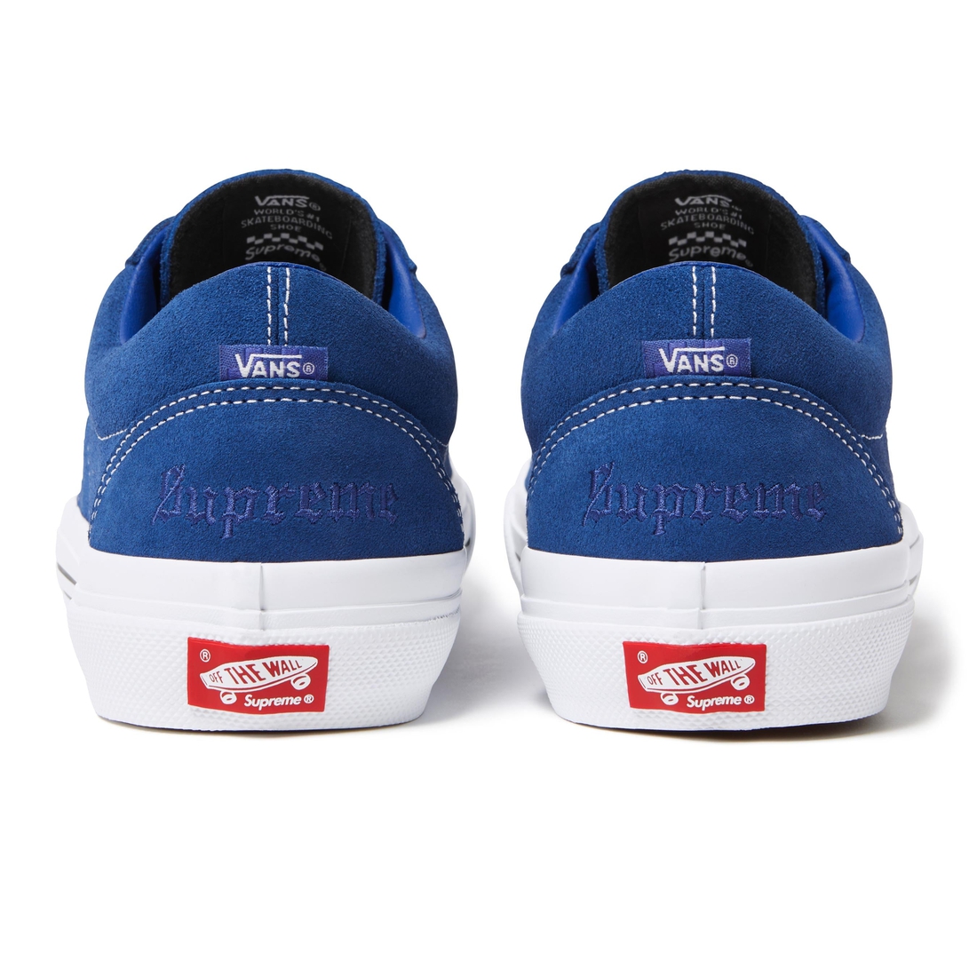 Details on Supreme Vans Sid Blue from spring summer
                                                    2024 (Price is $110)