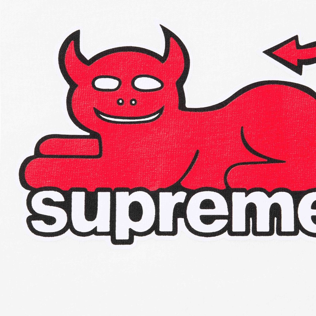Details on Supreme Toy Machine Devil Cat Tee White from spring summer
                                                    2024 (Price is $44)