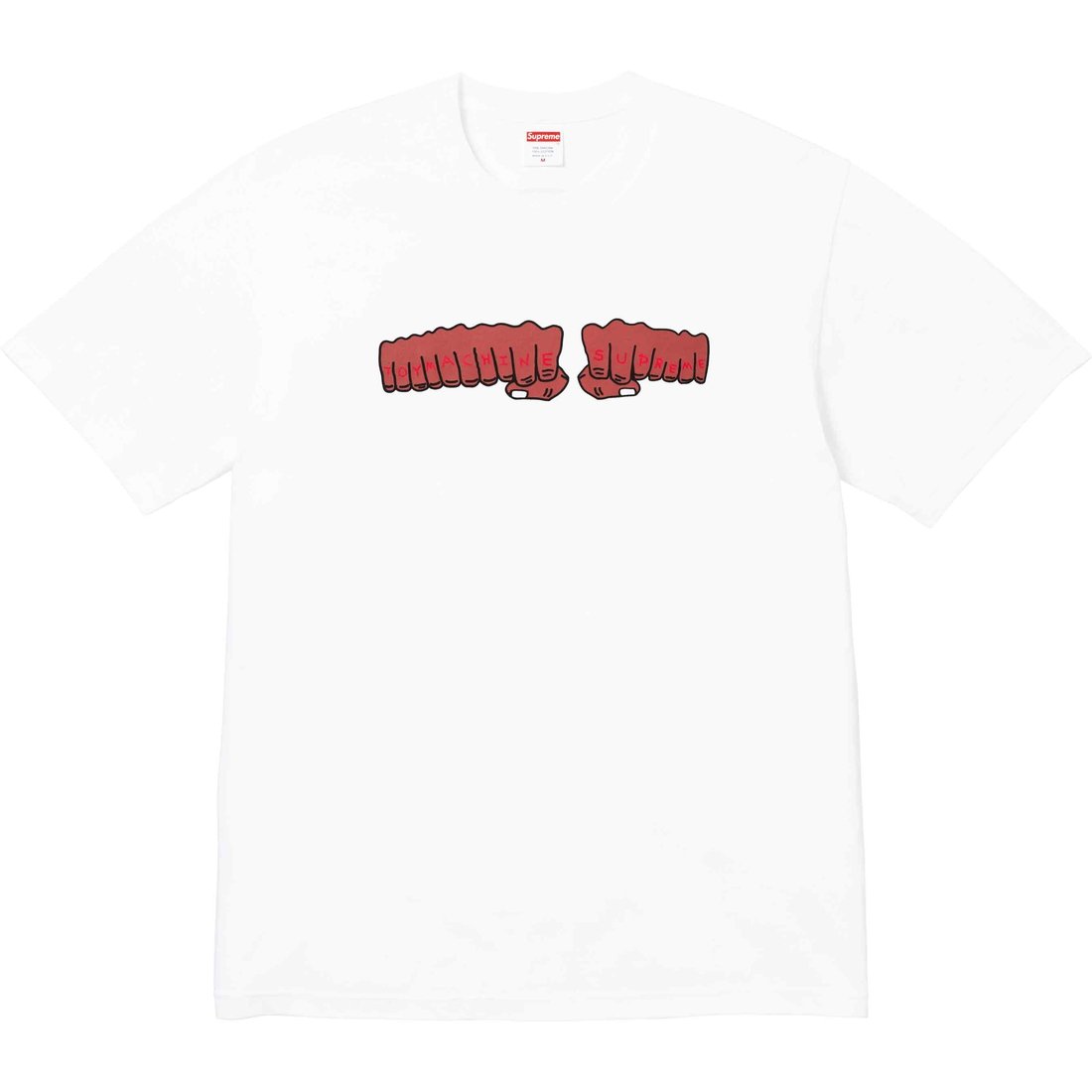 Details on Supreme Toy Machine Fist Tee White from spring summer
                                                    2024 (Price is $44)