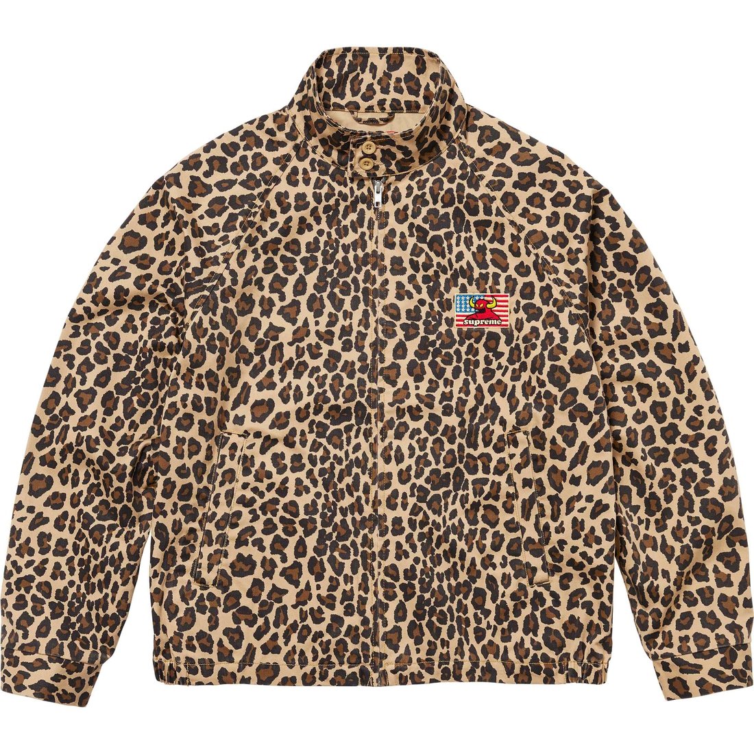 Details on Supreme Toy Machine Harrington Jacket Leopard from spring summer
                                                    2024 (Price is $188)