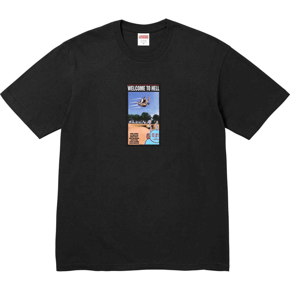 Details on Supreme Toy Machine Welcome To Hell Tee Black from spring summer
                                                    2024 (Price is $44)