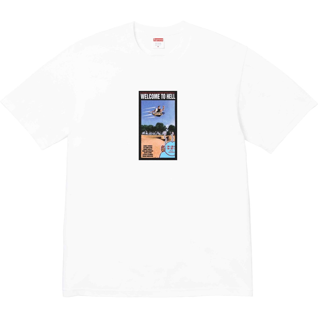 Details on Supreme Toy Machine Welcome To Hell Tee White from spring summer
                                                    2024 (Price is $44)