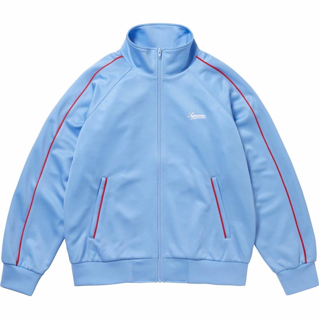 Details on Tricot Track Jacket Light Blue from spring summer
                                                    2024 (Price is $158)