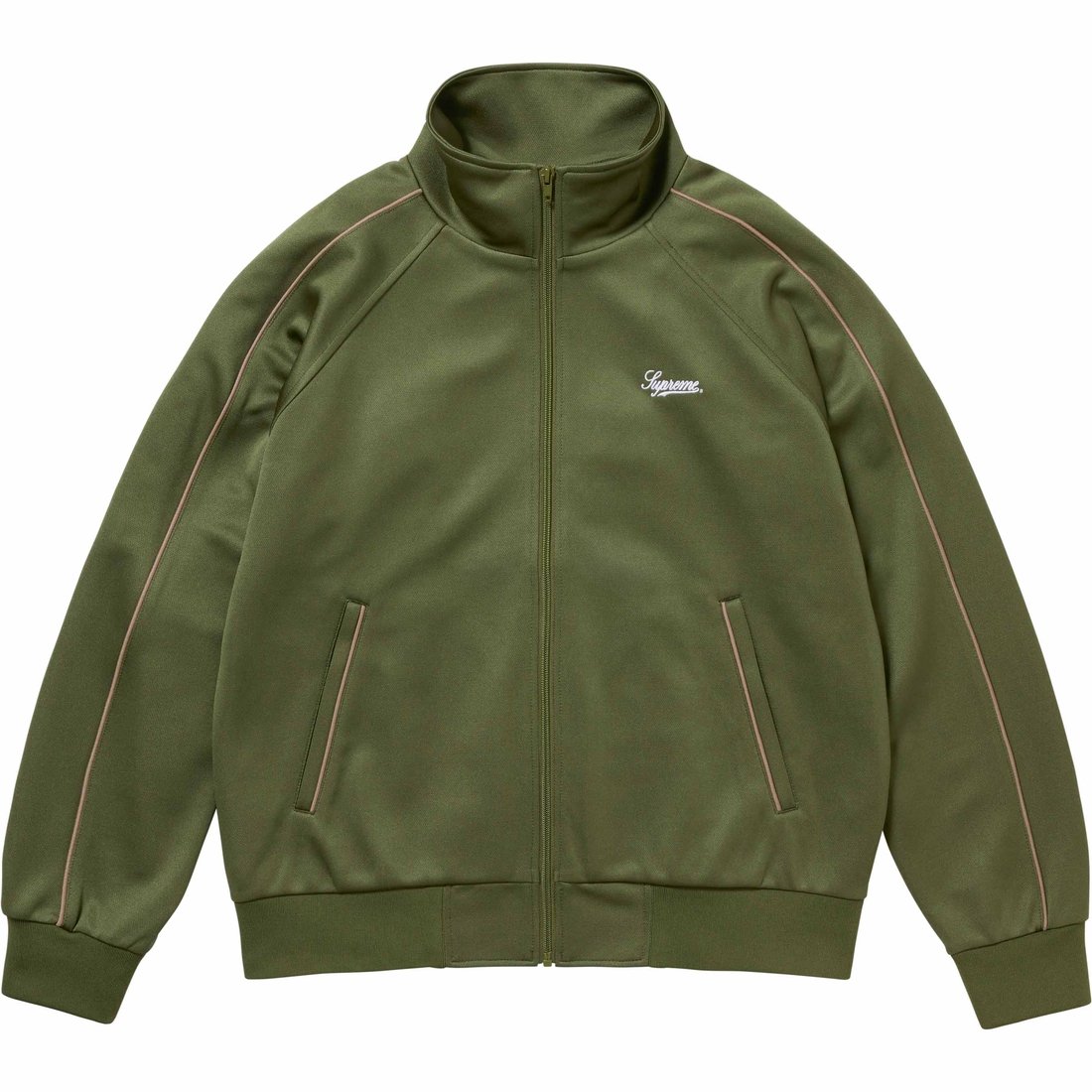 Details on Tricot Track Jacket Olive from spring summer
                                                    2024 (Price is $158)