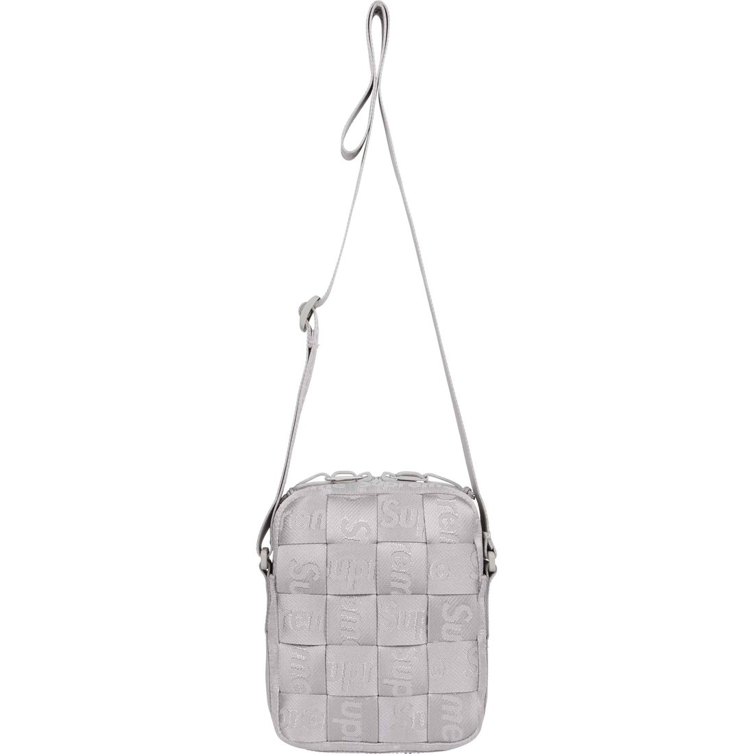 Details on Woven Shoulder Bag Grey from spring summer
                                                    2024 (Price is $78)