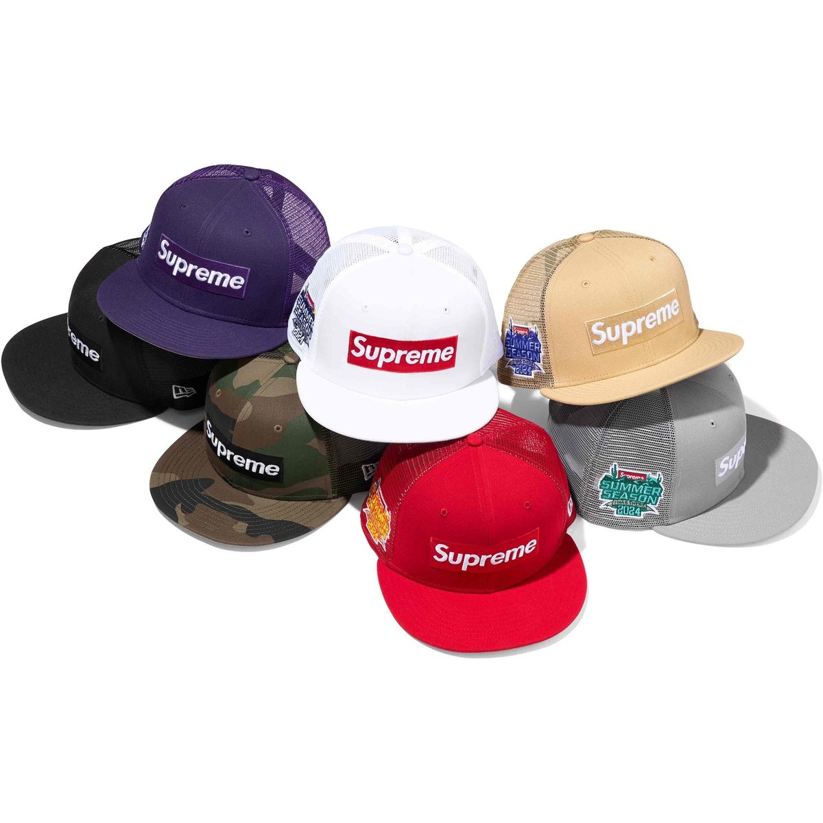 Details on Box Logo Mesh Back New Era from spring summer
                                            2024 (Price is $54)