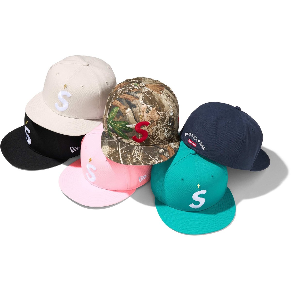 Details on Gold Cross S Logo New Era from spring summer
                                            2024 (Price is $54)