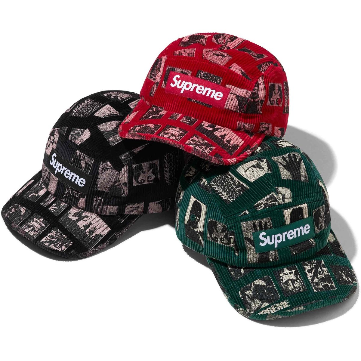 Details on Weirdo Dave Corduroy Camp Cap from spring summer
                                            2024 (Price is $58)
