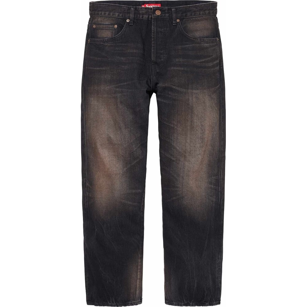 Details on Distressed Loose Fit Selvedge Jean  from spring summer
                                                    2024 (Price is $298)