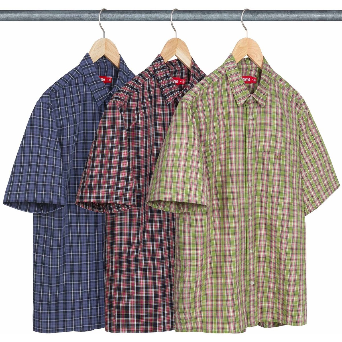 Supreme Loose Fit Mini Plaid S S Shirt released during spring summer 24 season