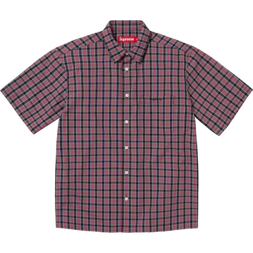 Details on Loose Fit Mini Plaid S S Shirt  from spring summer
                                                    2024 (Price is $128)