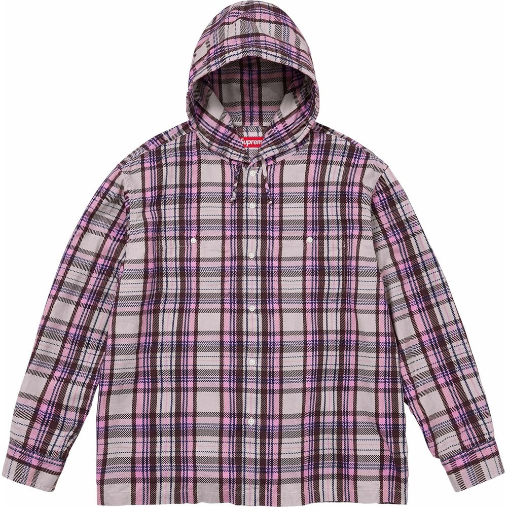 Details on Printed Hooded Flannel Shirt  from spring summer
                                                    2024 (Price is $138)