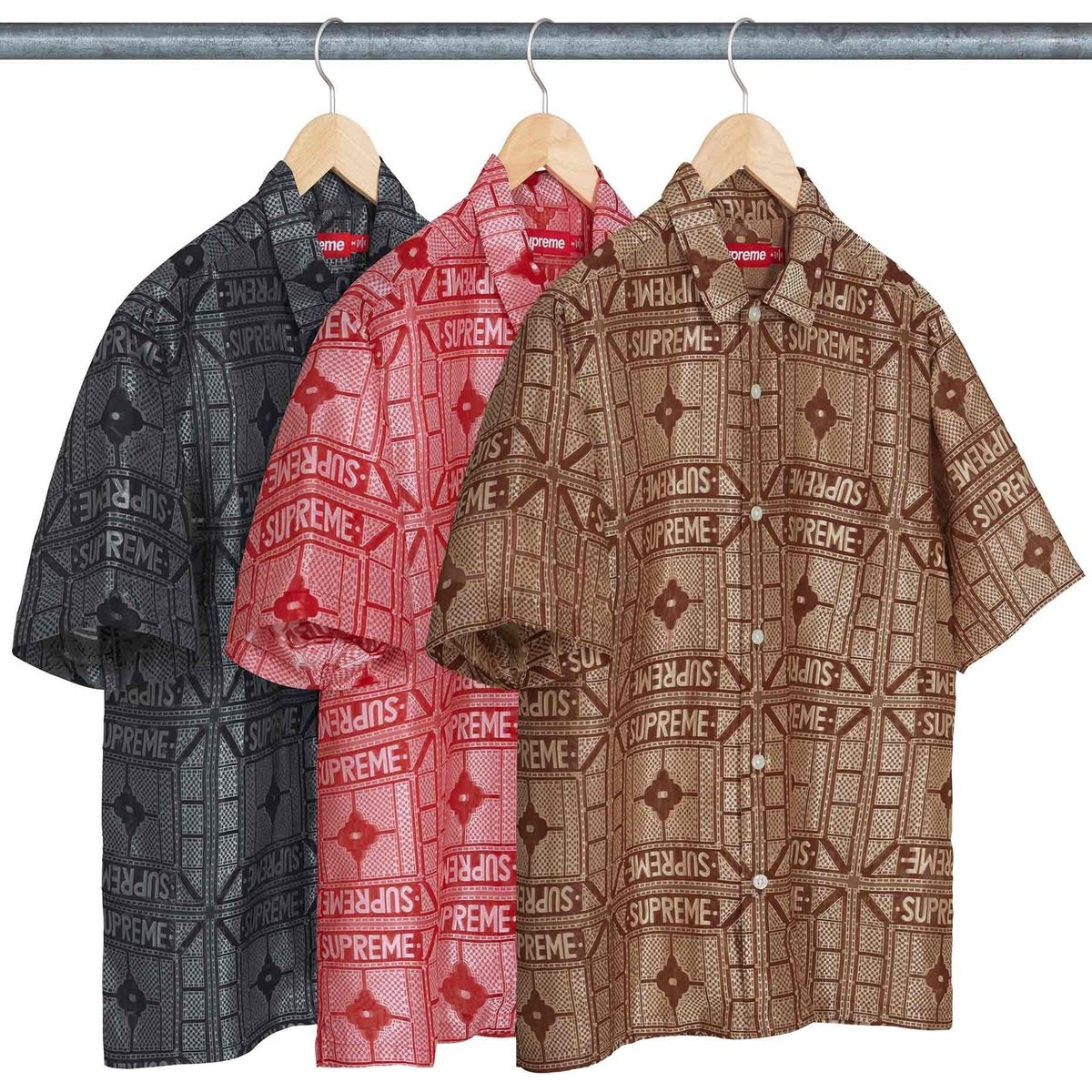 Supreme Tray Jacquard S S Shirt releasing on Week 14 for spring summer 2024