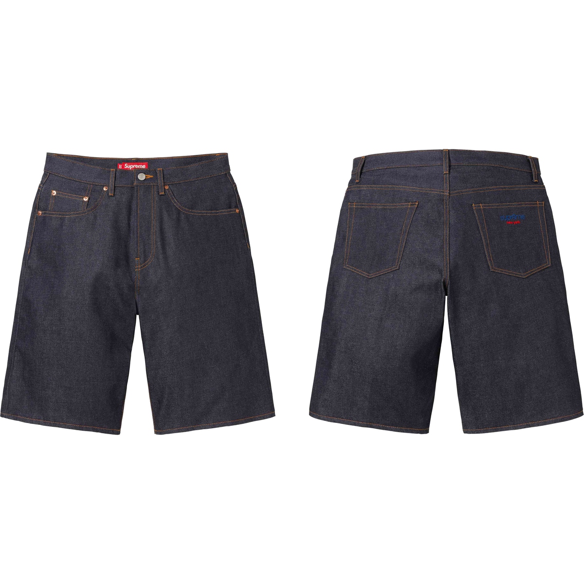 Details on Rigid Baggy Selvedge Denim Short from spring summer
                                            2024 (Price is $168)